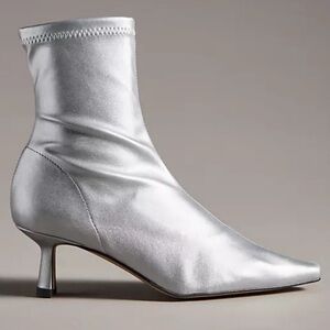 NEW! Anthropologie Angel Alarcon Pointed-Toe Kitten-Heel Boots - Size 39 EU
